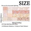 42 Sheets Colorful Precuts Fabric Jelly Rolls Creative Patchwork Fabrics  Home Decor