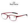 Light Weight Square Frame Fashion Reading Glasses Resin Floor Stand Elderly Optical Men Women Unisex Presbyopia Eyeglasses