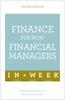 The Finance For Non-Financial Managers In A Week : Understand Finance In Seven Simple Steps Book