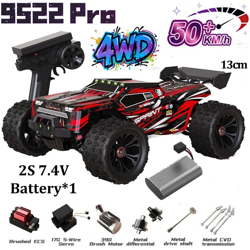 WLtoys 9522 Pro 1:16 4WD Бесколлекторная Профессиональная Гоночная Машина 85 км/ч Пульт Дистанционного Управления Внедорожный Дрифт RC Машина для Дороги И Внедорожья