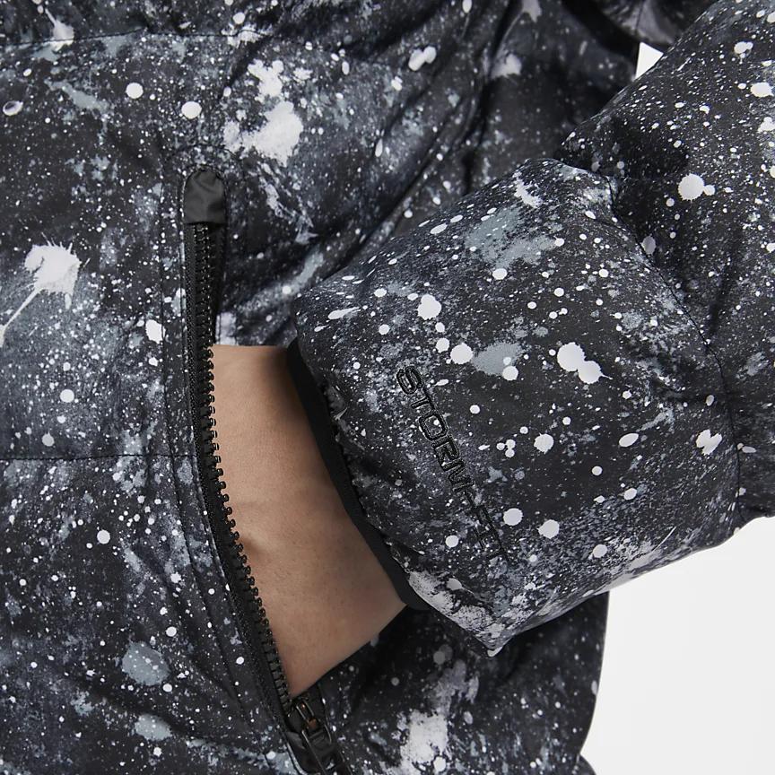 Nike Storm-FIT Windrunner модная удобная ветрозащитная водоотталкивающая куртка с капюшоном пуховик мужские куртки черные HQ4184-010