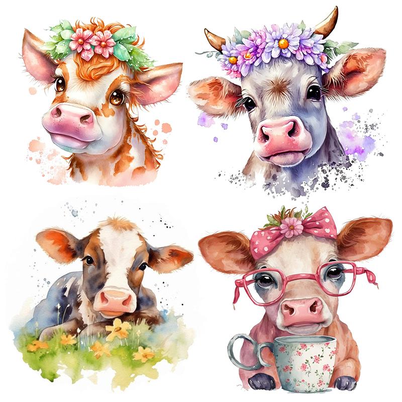 T773 # красочная наклейка на стену с изображением коровы, фон для детской комнаты, украшение для дома, фреска, обои для гостиной, забавная наклейка