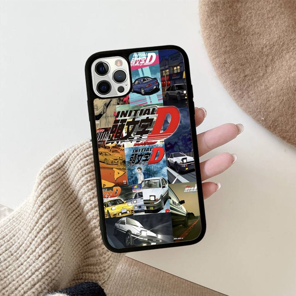 Аниме про гонки I-Initial D Для IPhone 17 16 15 14 13 12 11 Pro Max Plus Mini ПК+ТПУ Задняя крышка телефона