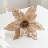 Fabric Plastic Fake Flower 26cm Christmas Decor New Xmas Tree Decorations  New Year