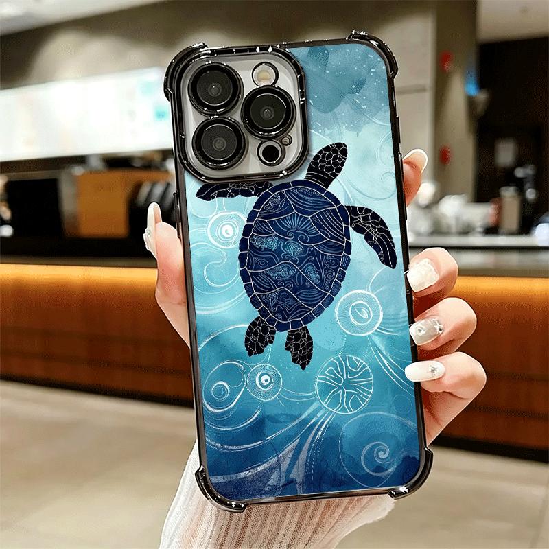 Эстетика Искусства Морской Черепахи Мягкий Чехол Для Телефона Для iPhone 15 16 17 Air 14 Pro Max 16E Plus 13 12 Mini Покрытие Противоударный Fundas