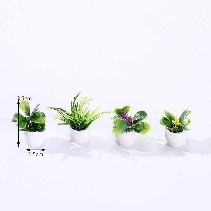 Miniature Plant Models of Simulated Potted Plants Finished Round Art Landscape Micro-landscape Ornaments