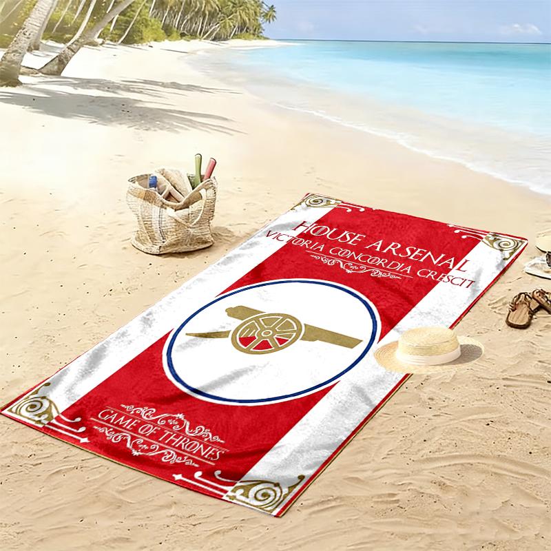 Football Club Beach Towel Perfect for Travel, Outdoor Activities, Swimming, Camping, Hiking