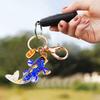 Goldfish Keychain Handmade Natural Resin Keyring Bag Fish Pendant Car Key Accessories