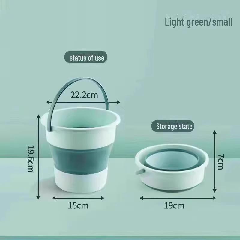 Переносное складное ведро для ванны для ног - утолщенное, бытовое, пластиковое, для рыбалки или использования в общежитии