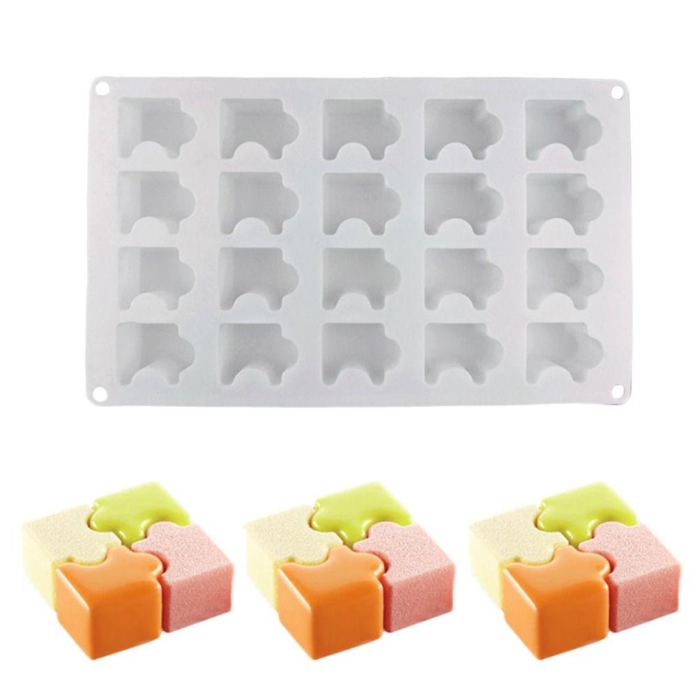 20 Holes Puzzle Mousse Mold 3D Cake Mold Ice Cream Baking Mould  Kitchen