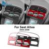 BEV1 For Seat Altea 2004 2005 2006 2007 2008 Real Soft Carbon Fiber Sticker LHD Car Central Air Outlet Panel Interior Accessories