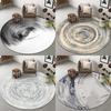 Abstract Art Round Rug Living Room Sofa Bedroom Decorative Carpet Computer Chair Floor Mat Non-Slip