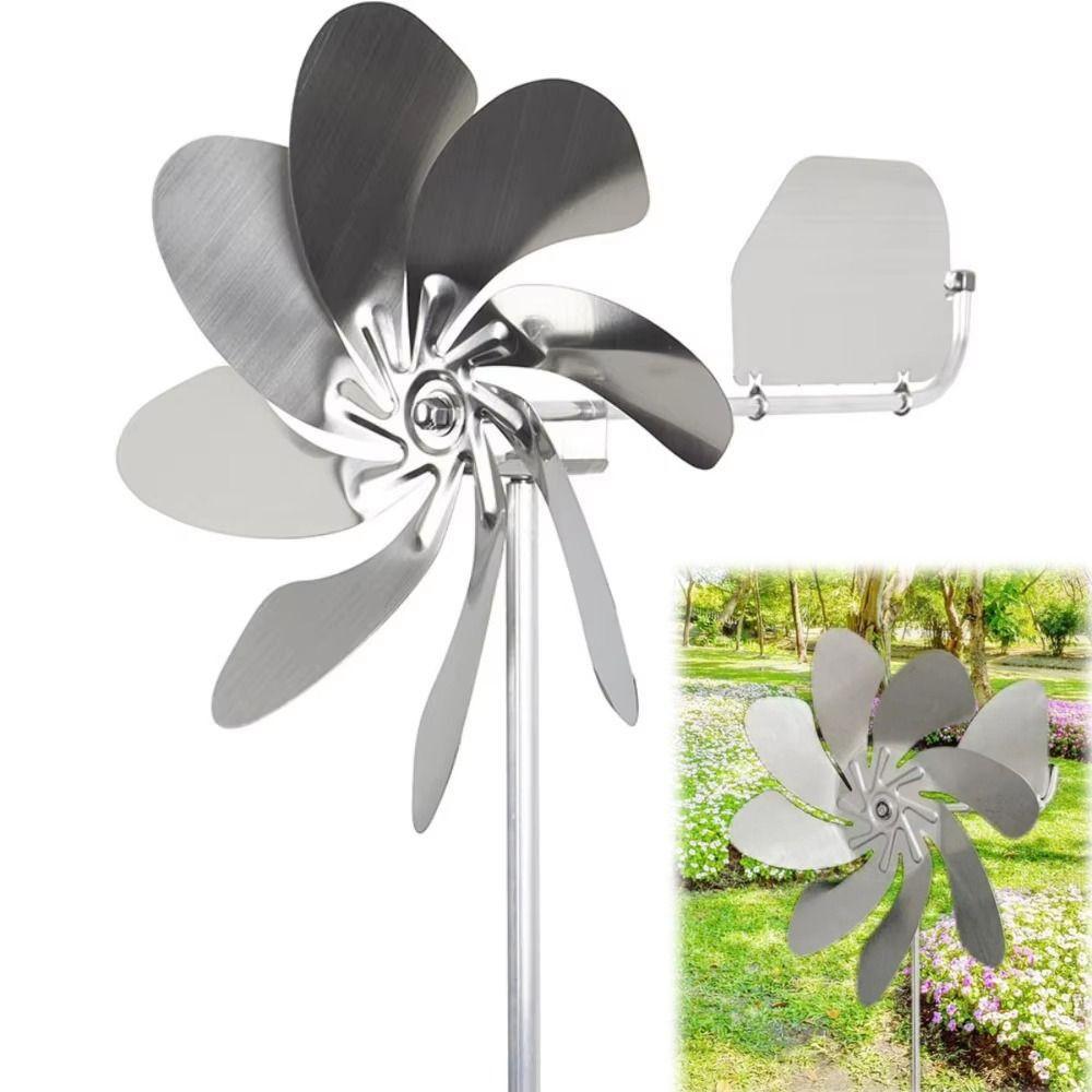 Waterproof Metal Wind Spinner for Yard Removable Wind Sculptures Rotating Garden Pinwheels Outdoor