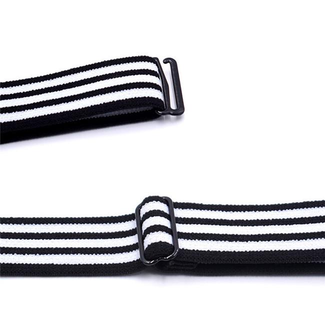 Men's Shirt Stays Garters Elastic Adjustable Shirt Holders Striped Suspenders Straps Anti-skid Belt