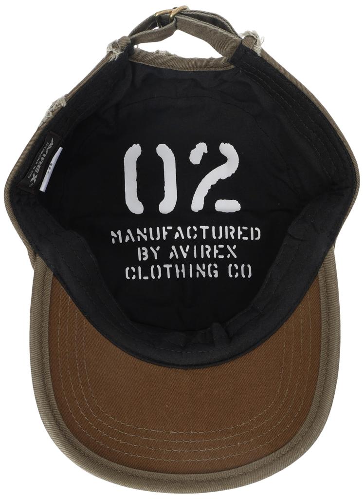 Рабочая кепка с эффектом потертости, винтажная обработка, цвет хаки [Avirex]