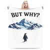 Super Soft But Why Nihilist Penguin Meme  Throw Blanket Premium Fleece Flannel Bed Blanket Cozy Fluffy Bedspread All Season Use