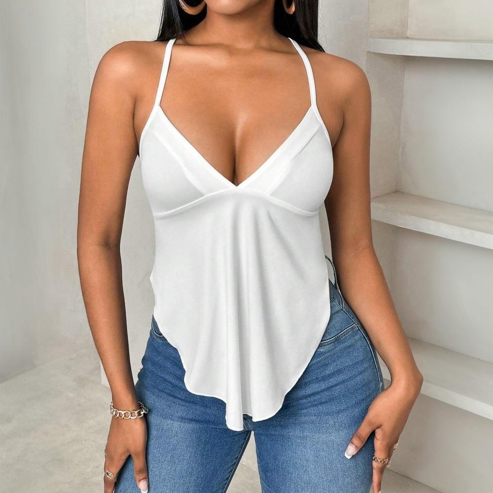 Women's Spring And Summer New Sexy Camisole Vest With Backless Design, Niche Slim Fit Top