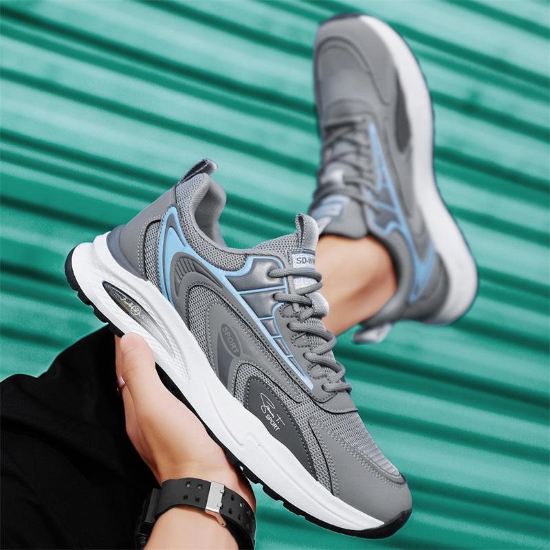 Модная повседневная обувь для мужчин, дышащие уличные прогулочные кроссовки, новые массивные спортивные кроссовки для бега, баскетбола, мужские кроссовки