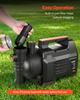 Electronic Shallow Well Jet Pump, 1300W, 4800 L/H Maximum Flow Rate, PP Garden Well Jet Pump with 8 m Suction Height, Intelligent Electronic Control,