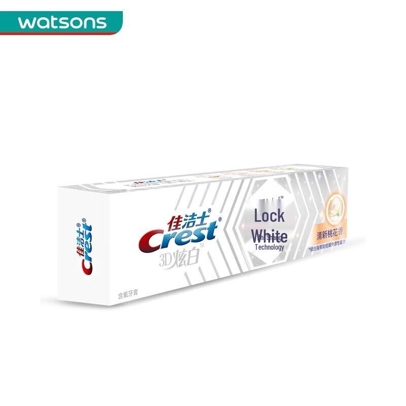 Crest Lock White Supreme Toothpaste, Peach Blossom Scent