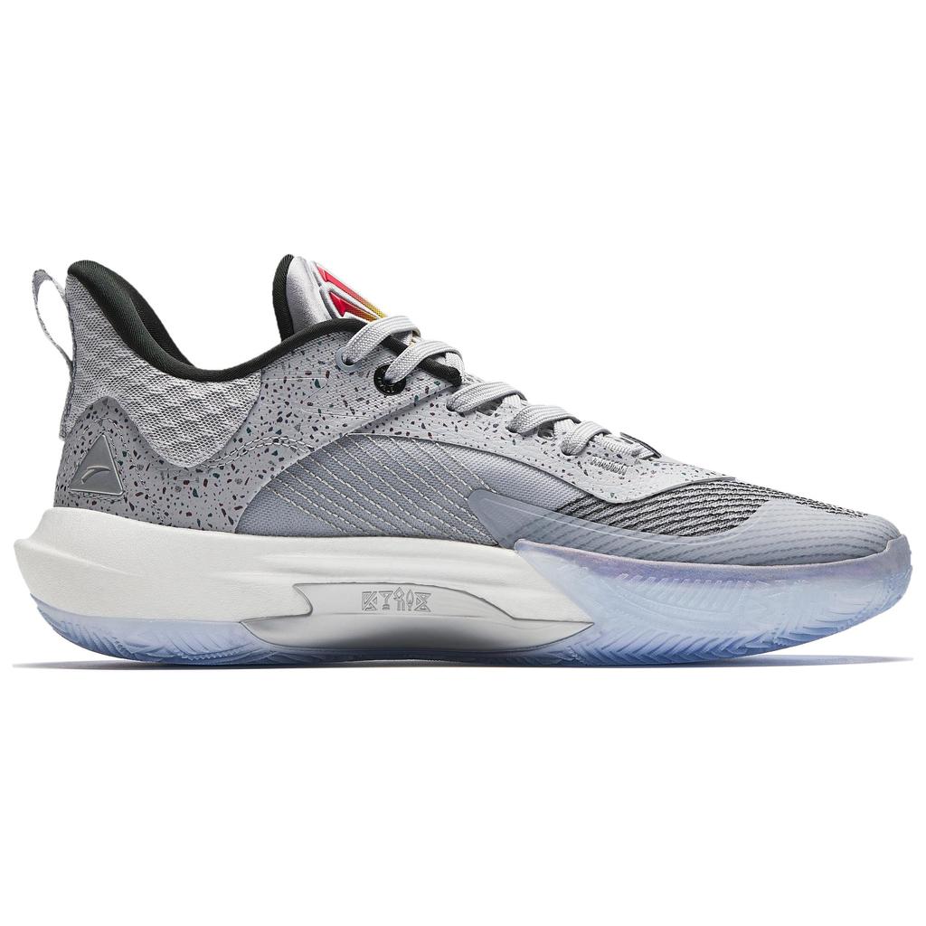 New Anta Irving Series Slip-Resistant Cushioning Support Low-Top Basketball Shoes Men's Gray Black Red 112511121S-7