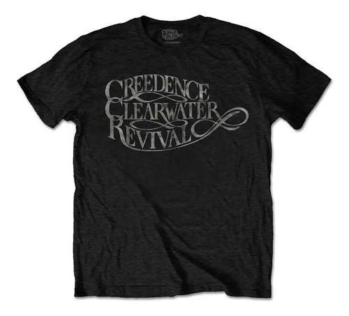 Unisex shirt Cotton Oversize Large Size Oficial Creedence Clearwater Revival Con Logotipo V