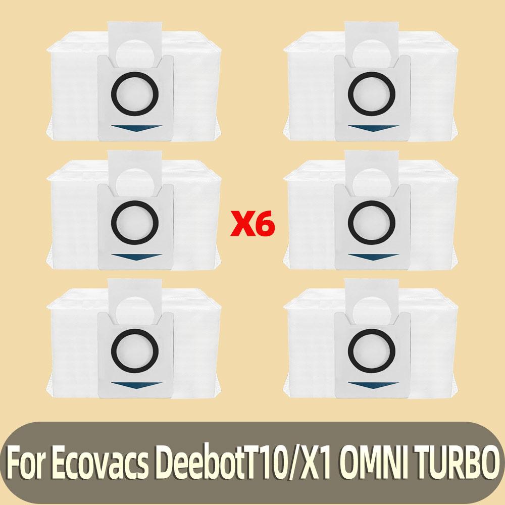 Replacement Compatible For Ecovacs Debot X1 OMNI, T10 OMNI, X1 TURBO, T10 TURBO, DBX53 Dust bag Filter Main Side Brush Mop Parts