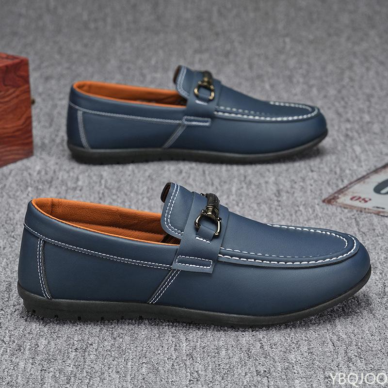 Мода 2025 Большой размер Мужская обувь Трендовые британские лоферы Низкий вырез Повседневная кожаная обувь Мужская мода Удобные лоферы Zapatos Homme