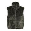 Women's Weathered Teak Faux Fur Vida Sleeveless Jacket ONLY
