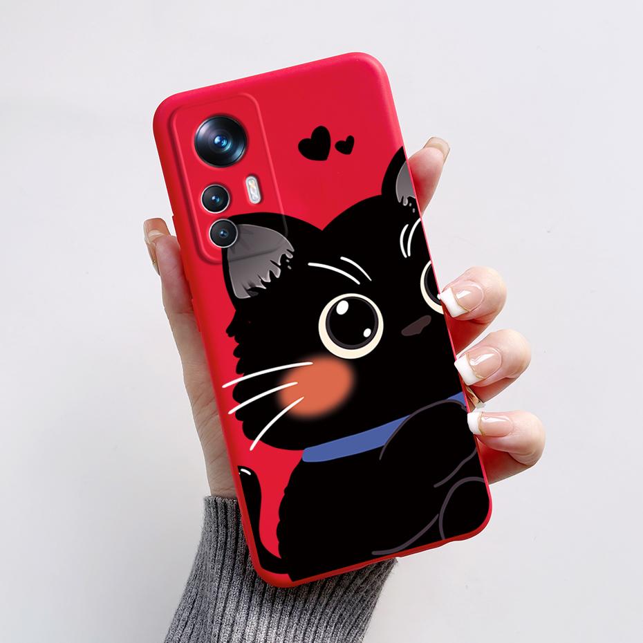 Для Xiaomi Mi 12T 12 T Pro Чехол Милый Панда Жидкий Силикон Чехлы для Телефона Для Xiaomi Mi 12T 12 Mi12 T 12X Lite Pro Мягкий Чехол