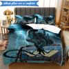 Alien horror Artwork 3pcs K-pop music group Bedding set,Ideal for Bedroom, Dormitory,Including Duvet Cover And 2pcs Pillowcases,Fan gifts