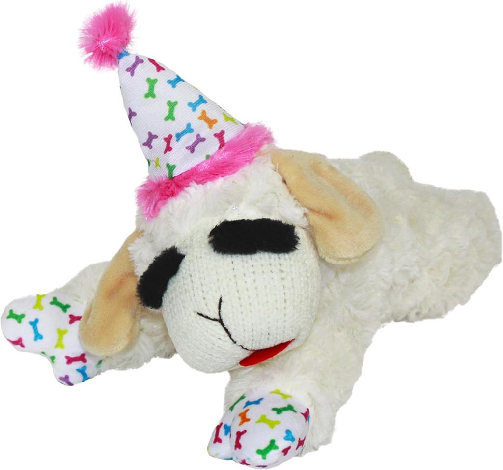 Dog Plush Toy - Squeaky Toy for All Dogs - Extra Soft Plush - Stuffed Animal Dog Toy for Cuddling & Playing - Cute Pet Toy (6", Cream)
