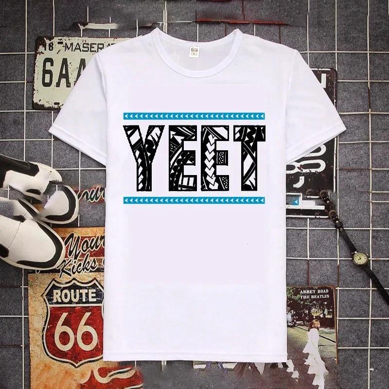 Ретро футболка Jey Uso Yeet Забавные цитаты Wresting Lovers Графическая футболка Мягкая унисекс футболка с круглым вырезом Летняя футболка Модные топы