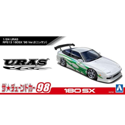 Aoshima Bunka Kyozai 1/24 Серия Тюнингованные автомобили №98 Nissan URAS RPS13 180SX '96 Версия 2 Пластиковая модель автомобиля