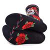 Fashion Harajuku Skull Rose Crew Socks Unisex Women Men Couple Black Cotton Retro Boho Hip Pop Street Socks Gift Bulk