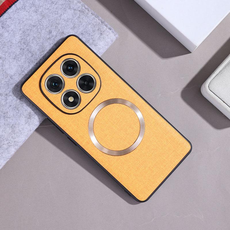 Чехол для Xiaomi POCO X7 Роскошный PU Магнитный Беспроводная Зарядка Защитная Задняя Крышка Чехол Для Xiaomi POCO X7 5G X 7 Корпус Телефона