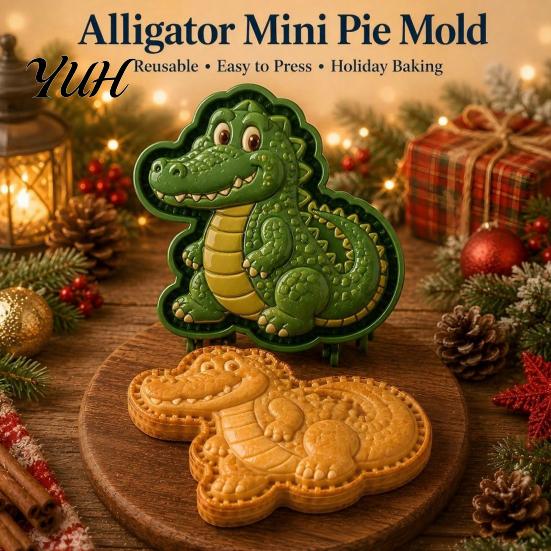 Creative Baking Gifts for Kids Holiday Mini Hand Pie Molds, Animal Filled Press Baking, Dough Stamps Reusable Non-Stick Cutter And Shaping Mold