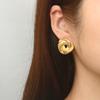 Серьги Trend Twist Irregular из нержавеющей стали, женские серьги Trend Premium Sense с покрытием 18K
