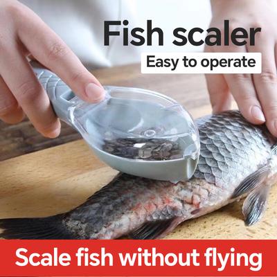 Рыбья чешуя Терки Скребок Инструмент для чистки рыбы Устройство для очистки чешуи с крышкой Домашняя кухня Кулинария Рыболовный инструмент Снасти Pesca
