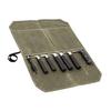 Knife Roll Bag with 7 Slots Large Capacity Easy Carrying Wear Resistant Waterproof Portable Cooking Knife Organizer Storage Pouch