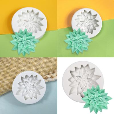 Силиконовая форма для торта диаметром 6 см с рисунком в виде рождественских листьев падуба и фруктов для любителей выпечки, создающих шоколадную помадку