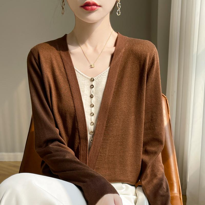 Женский свитер из камвольной шерсти из тутового шелка, кашемир Цинхэ, 50% шерсть, 50% тутовый шелк, зимний вязаный пуловер, осенний свитер, кашемировый свитер