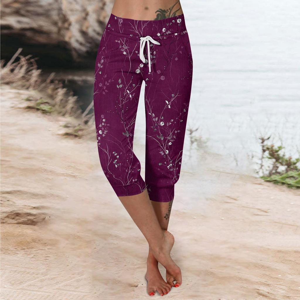 Брюки для женщин, укороченные шорты для женщин, летние новые повседневные эластичные модные повседневные брюки