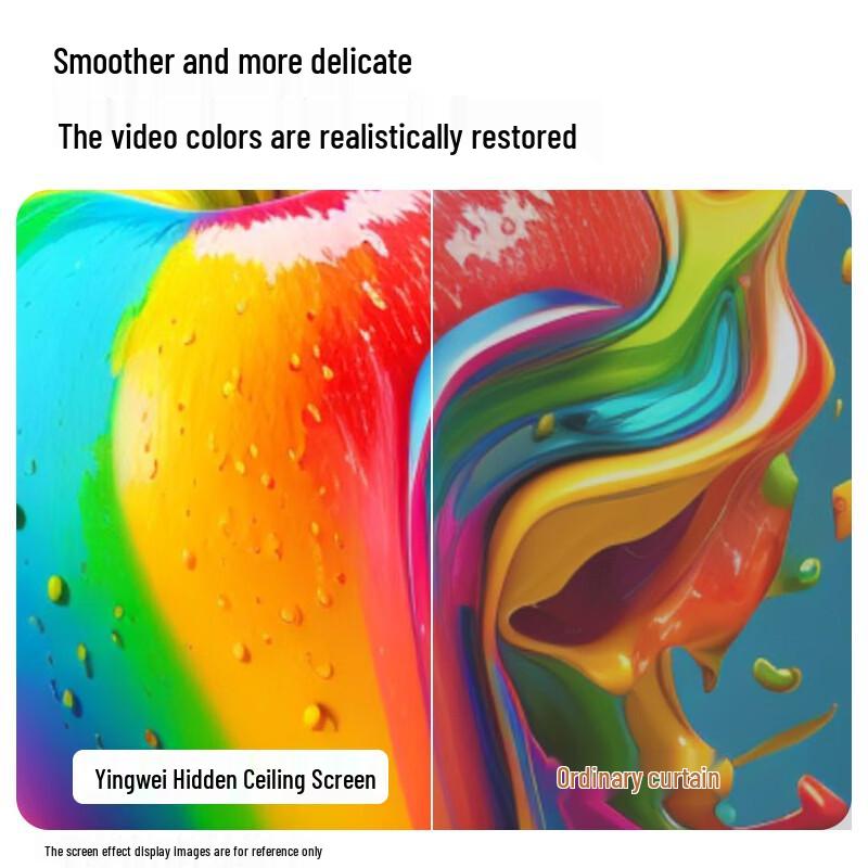 IN&VI THL-3 Motorized Fresnel Anti-Light Ceiling Projector Screen