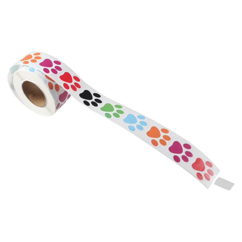 500 шт. цветные/черные наклейки на собачью лапу, собачья лапа, собачья лапа, собачья лапа, собачья лапа, детская наклейка