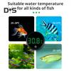 Fish Tank Digital Thermometer LED Display Aquarium Thermometer Cordless Stick-On Design Terrarium Water Temperature Measurement
