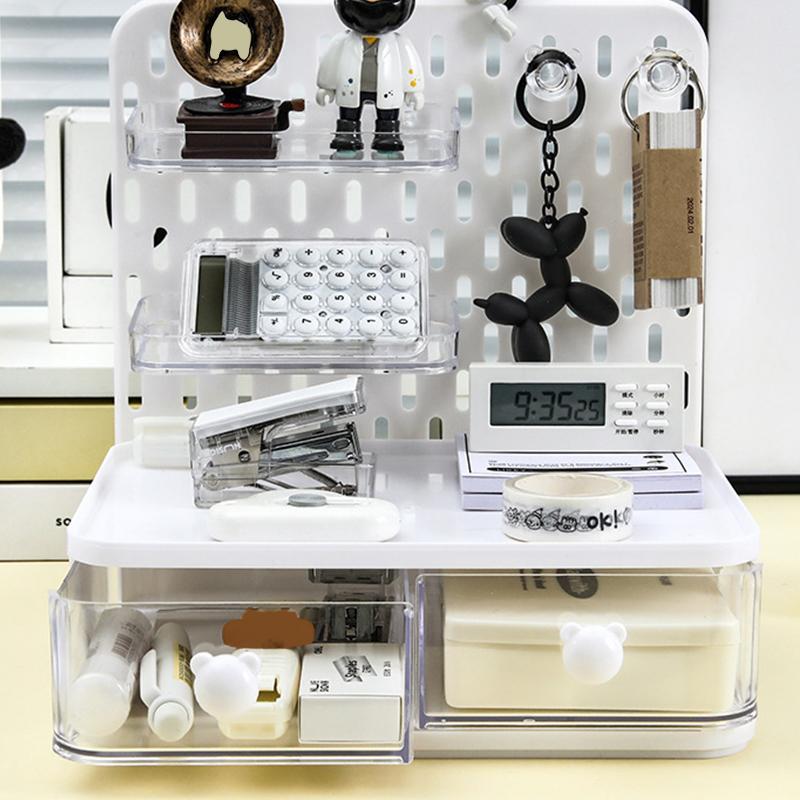 1 шт. настольная перфорированная доска ящик для хранения канцелярских принадлежностей сортировочная стойка для стола офисная стойка для хранения косметики держатель для ручек