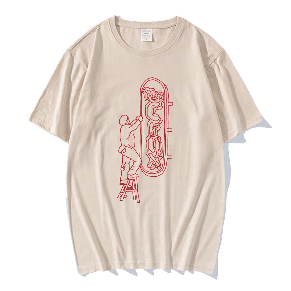 The Crux Sign Ringer TShirt Djo Singer Printing Tshirts for Unisex Short Sleeve Summer Oneck Tshirt Graphic Clothing Camiseta