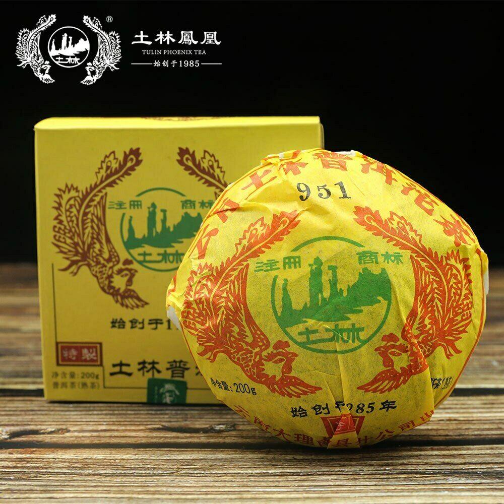 Высокое качество TuLin Phoenix Shou Puerh Specialty Tuocha Tea 951 Чай Пуэр 200г
