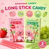 YEM ZANMANG LOOPY Конфеты-полоски жевательные фруктовые снеки 60 г, 2 вкуса | Сладкий насыщенный вкус, Жевательная текстура, Удобный перекус